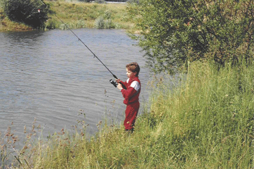 You start as a child and end up as an adult fisherman