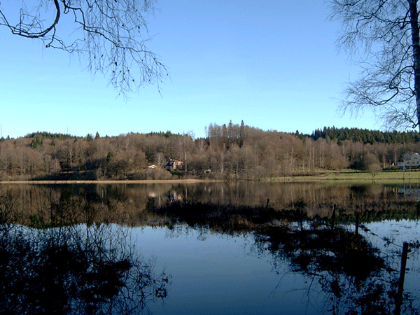 Pike fishing from boat on Hjrtaredssjn