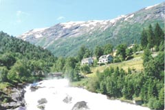 A view upstream Korsbrekk river