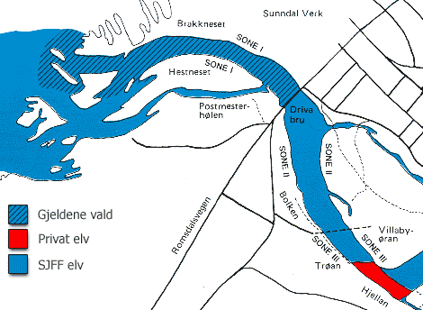 Driva zone 1, 2 and 3. Click on the image for large map