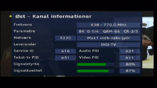 st Kanal 58 (770 MHz) MUX 1 Vordingborg