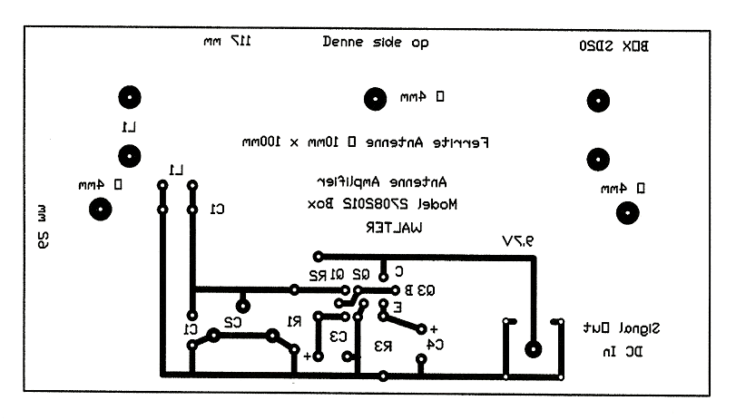 PCB til LB - antenneforstrker