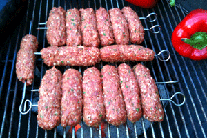 Cevapcici on the grill