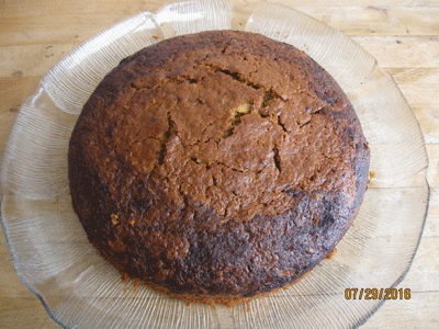 Fishing carrot cake is now baked in 55 minutes