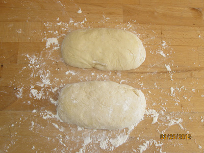 Home made Bhmische bread dumplings