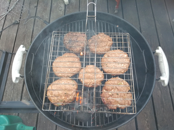 Pljeskavica a Serbisk Hamburger with Shopska Salad