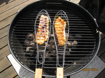 Grilled Redfish with new Danish potatoes and Grandma salad