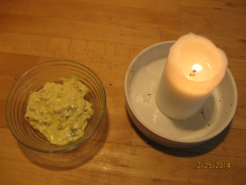 Homemade curry herring with gherkins for Christmas 2014