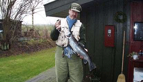 Beautiful sea trout from Kge Bay in early spring