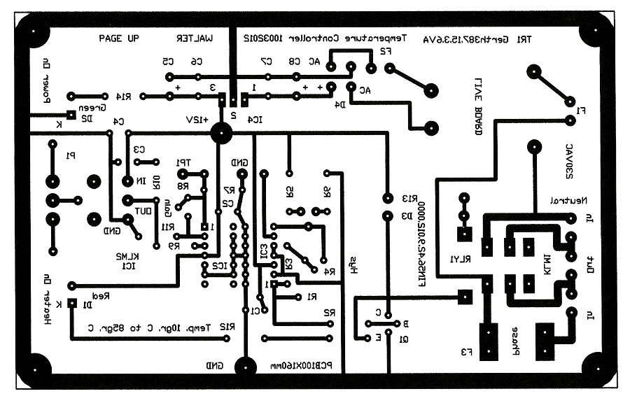 PCB lay-out for 2-pol rel