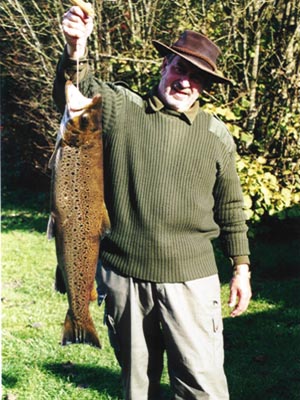 Jrgen Walter with a 6 kg sea trout
