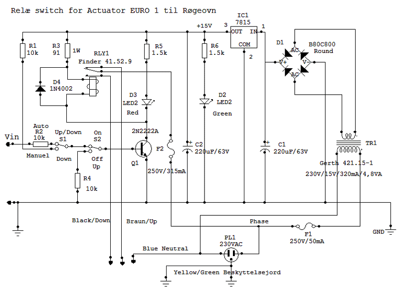 Rel Switch for Actuator EURO 1