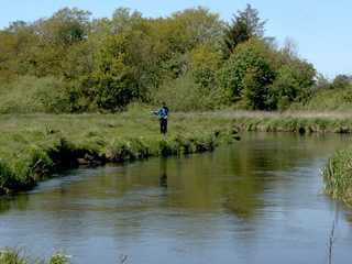 Jan in the first curve upstream the camping place