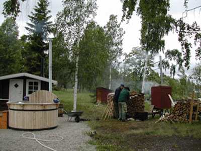 We are smoking strmming. I am cooking a marvelous fish soup