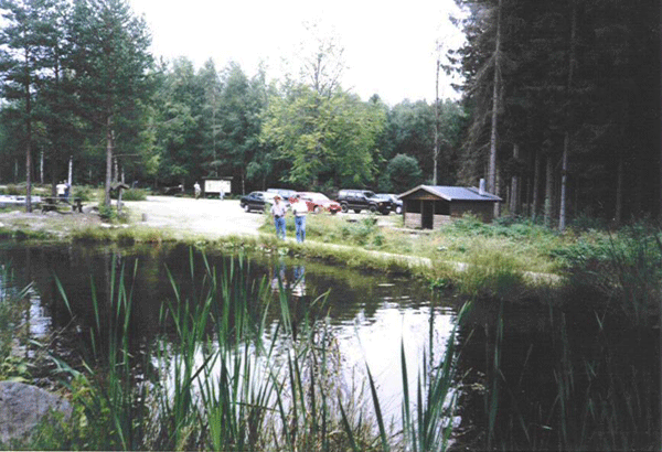 Arrival at Harasjmla Fiskecamp. One of the many small waterfalls