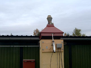 The actuator is mounted on the Smoking Oven