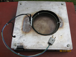 New 2000 Watt heating element mounted