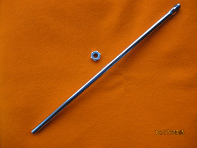 Forkromet kobberrør for armatur ø10x350 mm