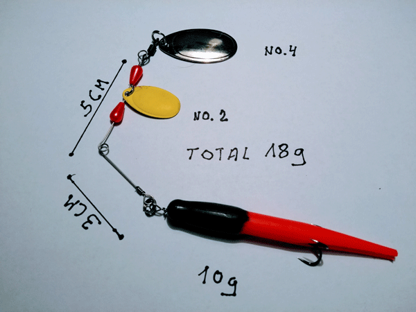 Prototypen af min jigspinner p 18 g