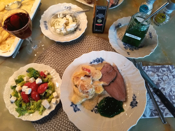 Irish lamb smoked and grilled served with with Shopska salad