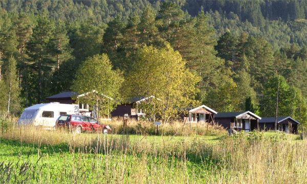 A look out over Stran Camping in ksendal