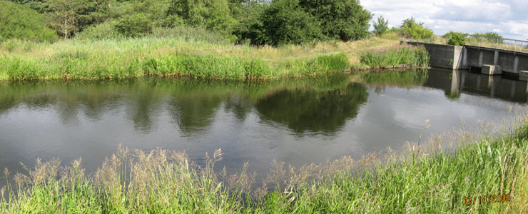 The lock at Tryggevlde Creek